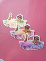 Load image into Gallery viewer, Holographic Vinyl sticker Godess Venus / Aphrodite 3 inch
