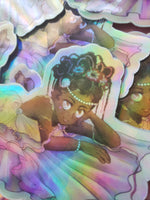 Load image into Gallery viewer, Holographic Vinyl sticker Godess Venus / Aphrodite 3 inch
