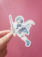 Load image into Gallery viewer, Vinyl sticker Sayaka from Madoka Magica 3 inch
