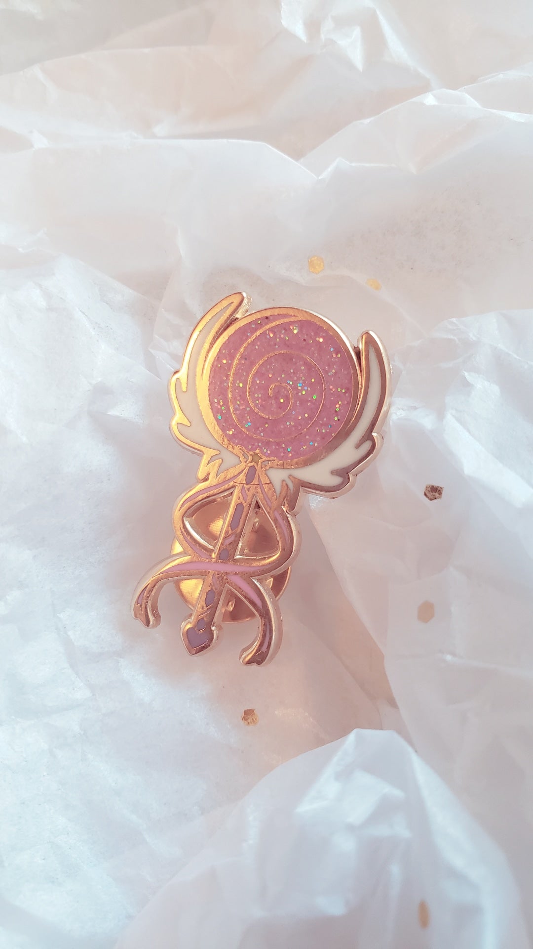 Candy Wand 30mm hard enamel pin