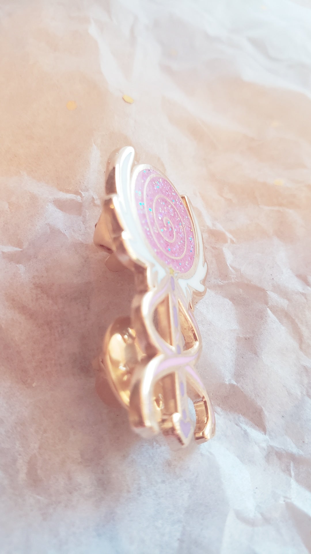 Candy Wand 30mm hard enamel pin