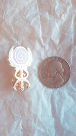 Load image into Gallery viewer, Candy Wand 30mm hard enamel pin
