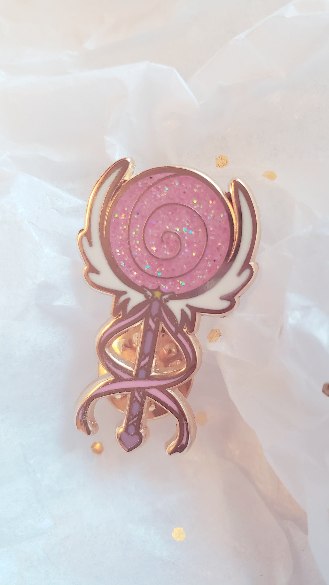 Candy Wand 30mm hard enamel pin