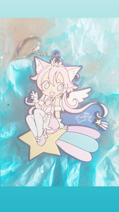 Magical Princess 3 inch PVC charm Keychain