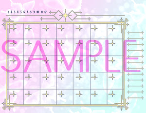 Kawaii 1920's Monthly Planner / calendar- kawaii, pastel, manga, 1920s, Art deco, flapper girls theme.