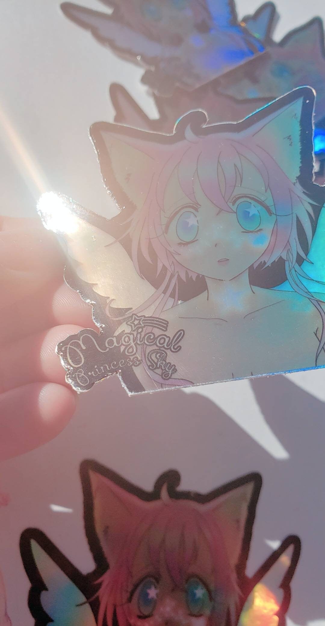 Magical Princess Sky 3 x 2.68 holographic vinyl sticker