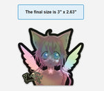 Load image into Gallery viewer, Magical Princess Sky 3 x 2.68 holographic vinyl sticker
