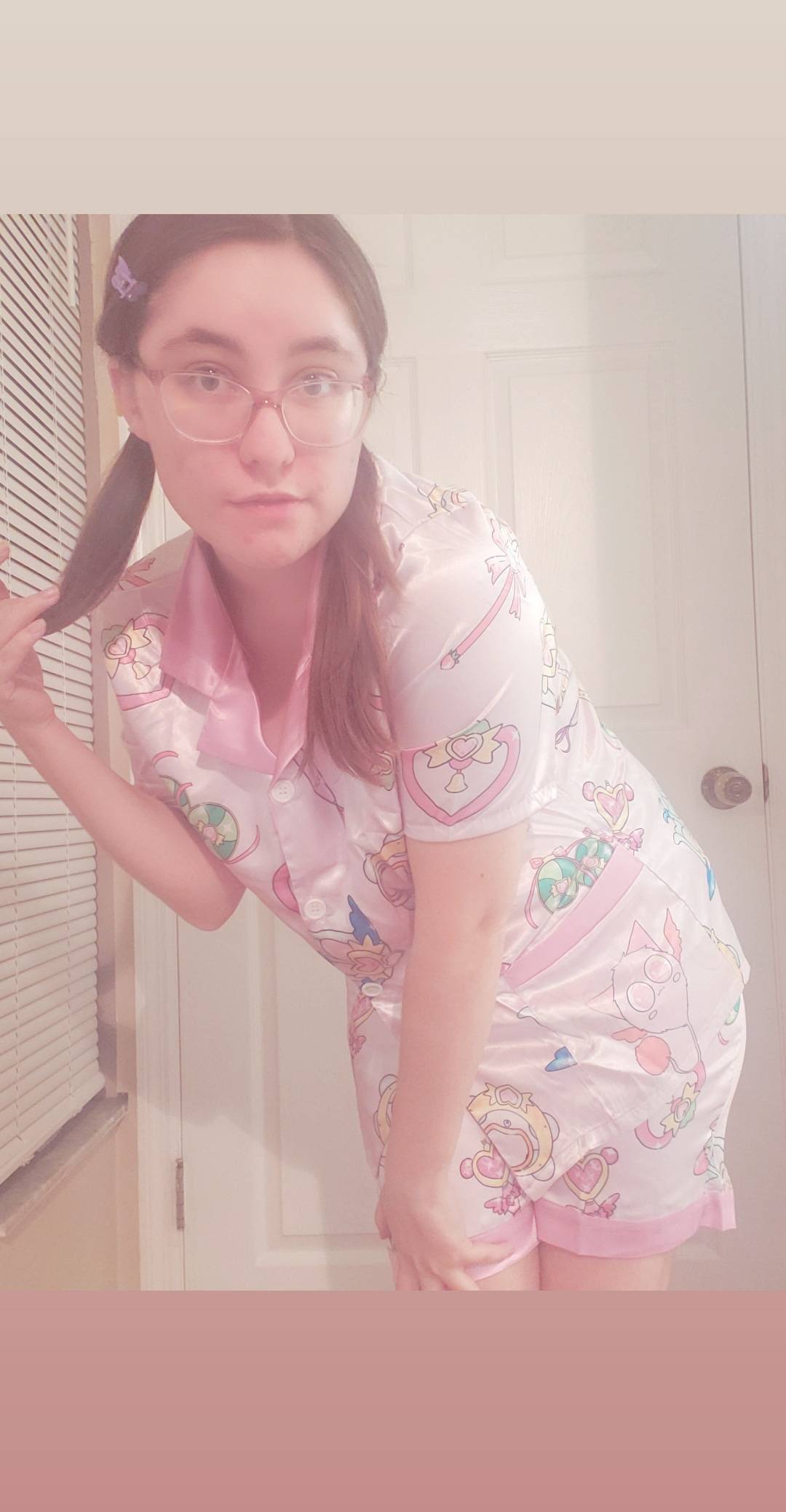 Custom Tokyo mew mew wand print Pajama set