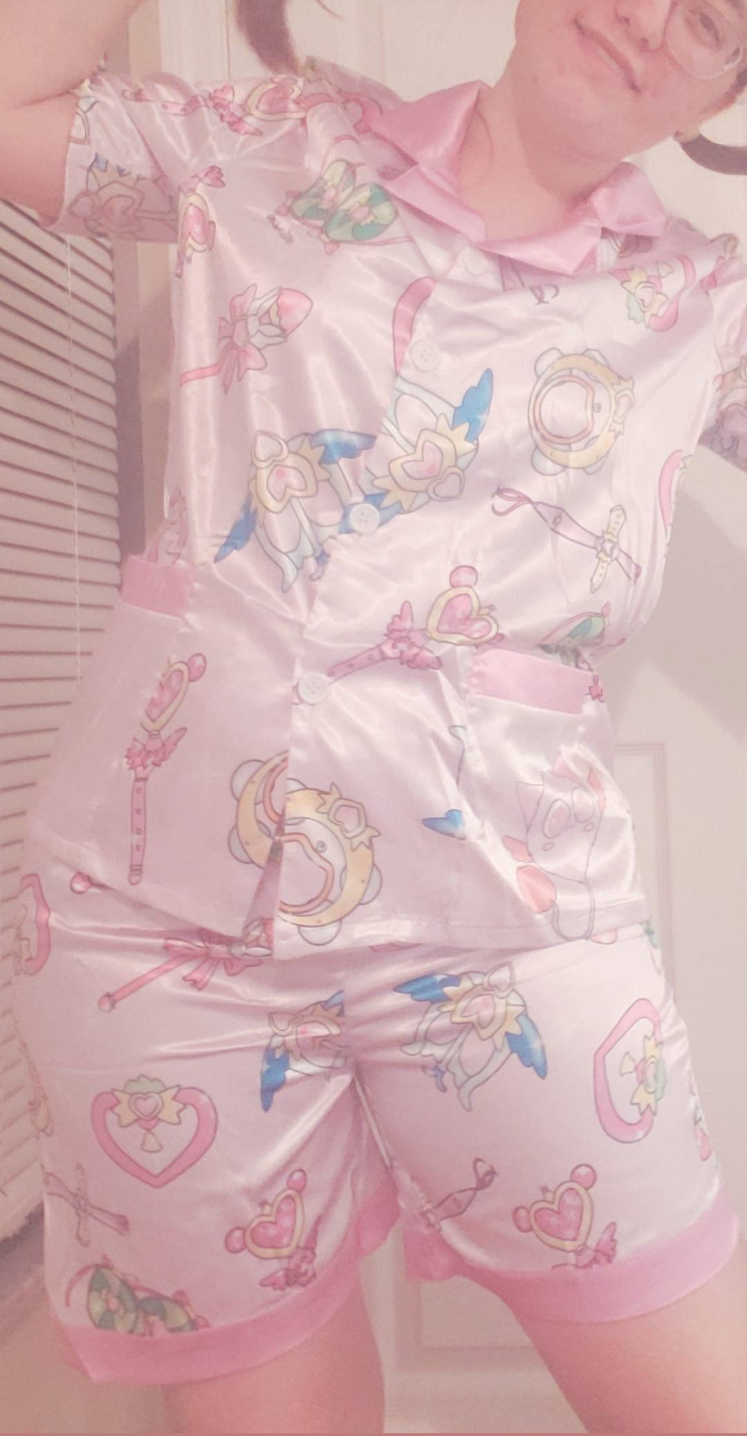 Custom Tokyo mew mew wand print Pajama set