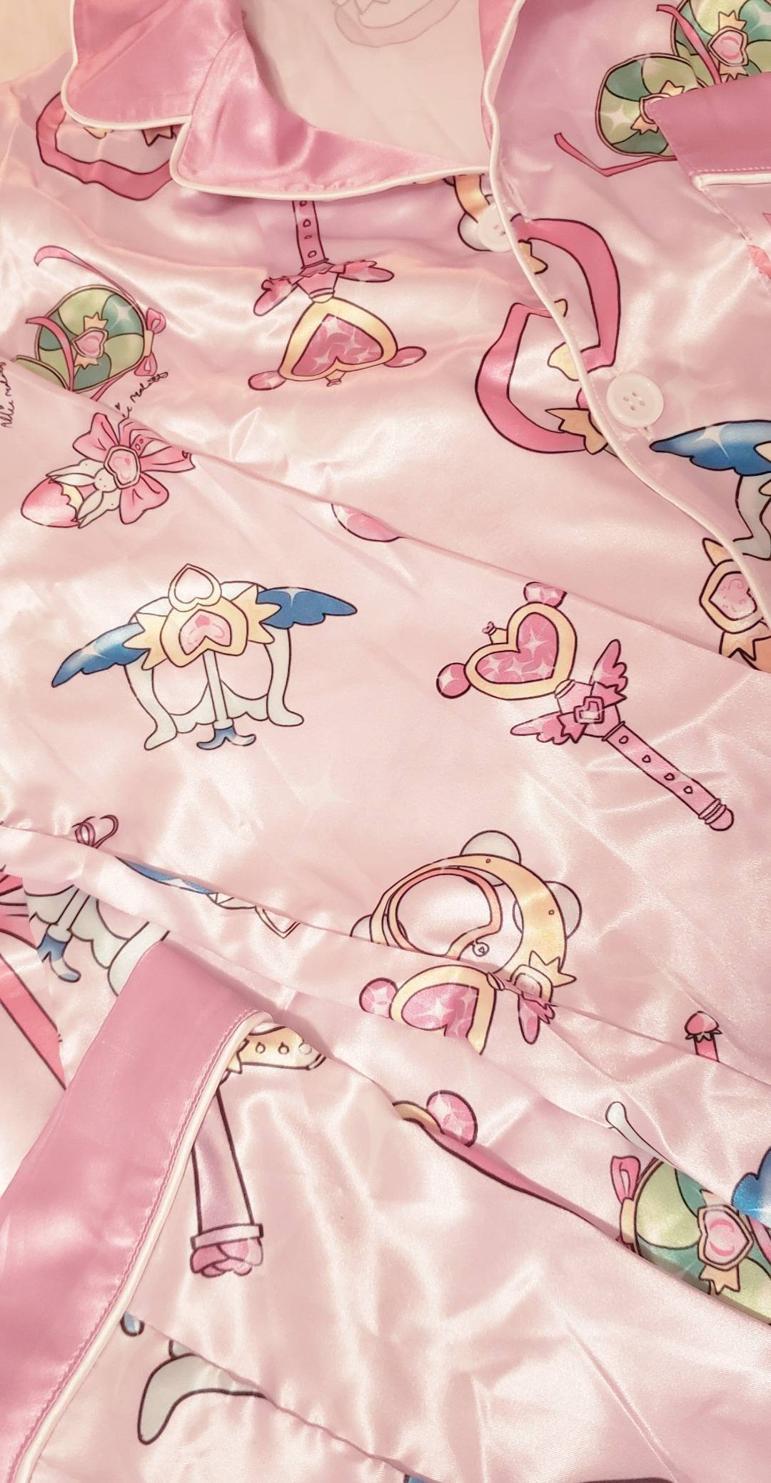 Custom Tokyo mew mew wand print Pajama set
