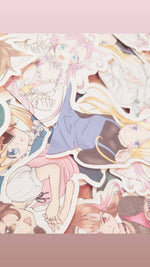 Load image into Gallery viewer, Magical Princess Sky character portrait flake paper stickers original manga merch
