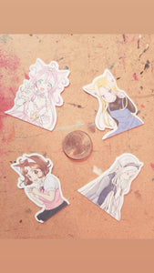Magical Princess Sky character portrait flake paper stickers original manga merch