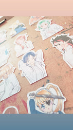 Load image into Gallery viewer, Magical Princess Sky character portrait flake paper stickers original manga merch
