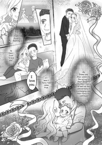 Custom wedding love story manga comic page commission