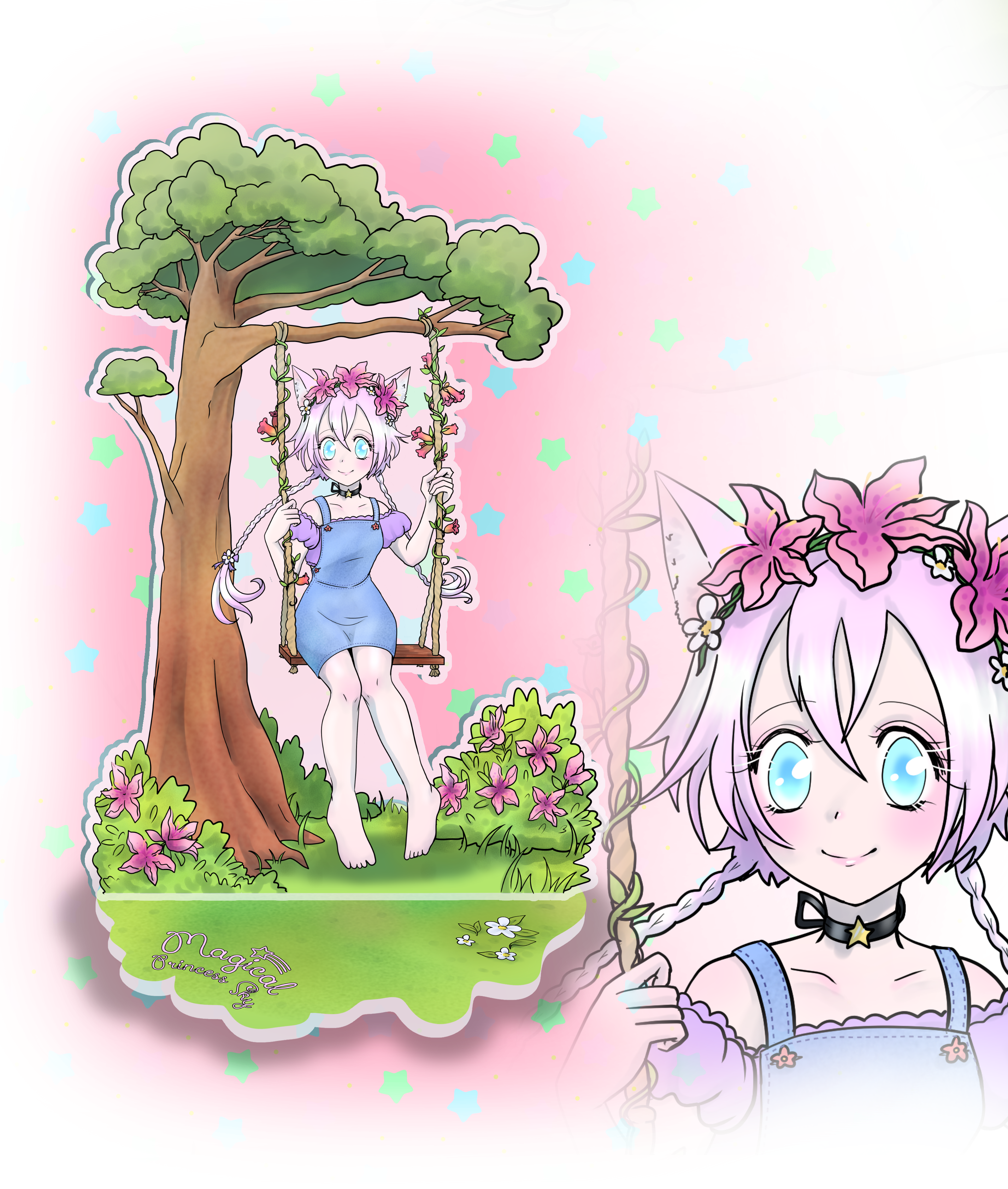 Sky 6 inch acrylic standee