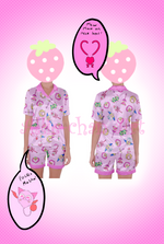 Load image into Gallery viewer, Custom Tokyo mew mew wand print Pajama set
