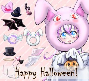 Digital download Halloween Vtuber costume assets / items
